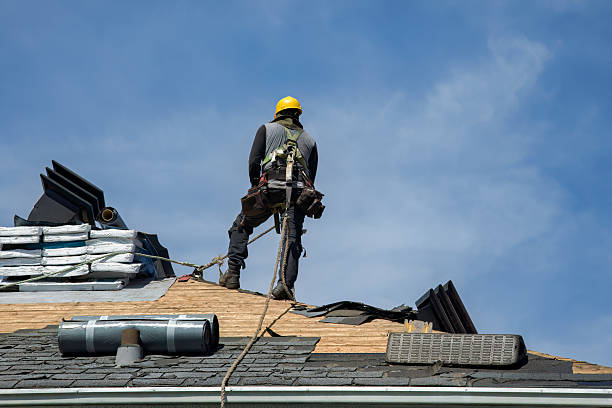 Professional Flat Roof Repair technician working in Bethel, CT